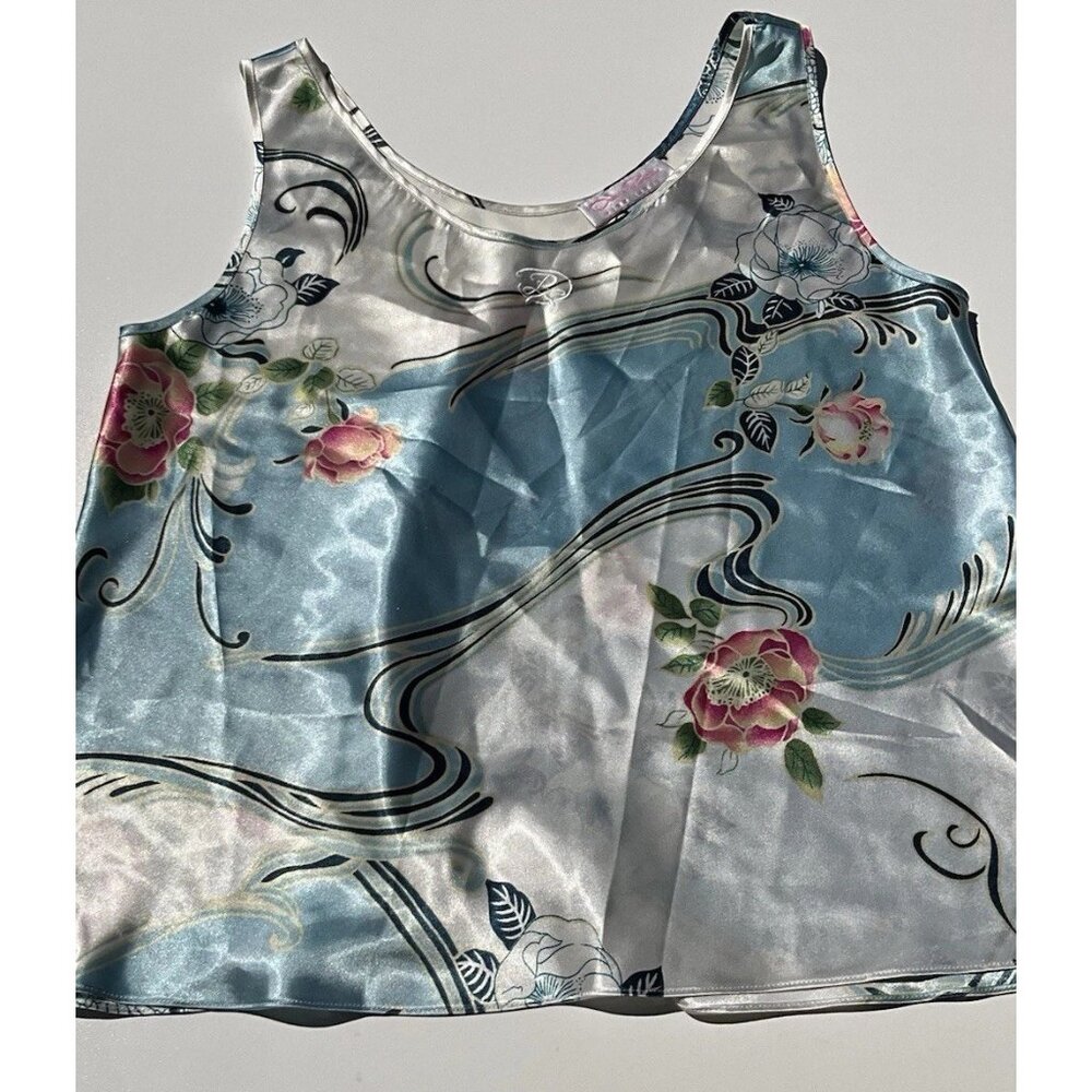 OSCAR De La Women’s Wrap Blouse Brown Sz M Renta Floral Travel Y2K